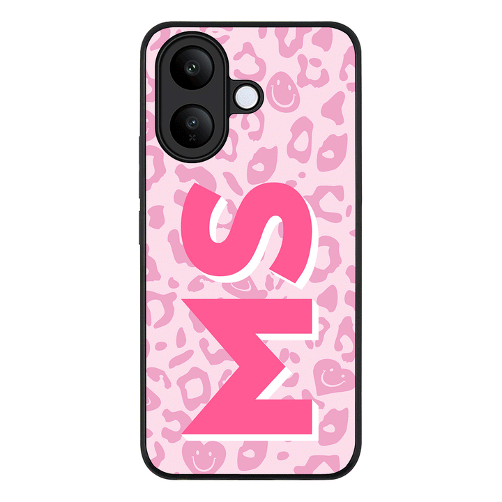 Custom Monogram Initial 3D Shadow Text Seamless Pattern, Phone Case - Vivo