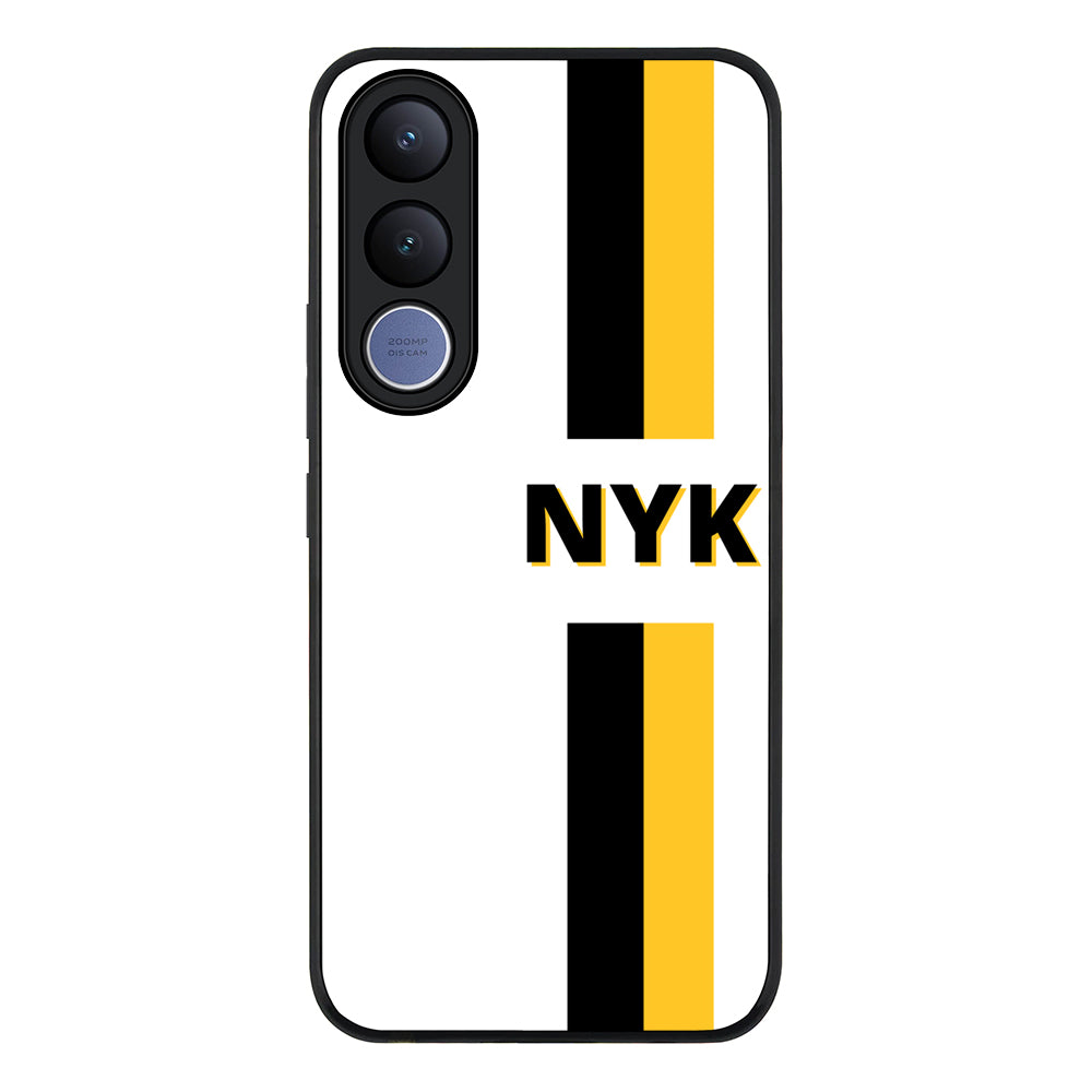 Custom Striped Monogram Phone Case - Vivo