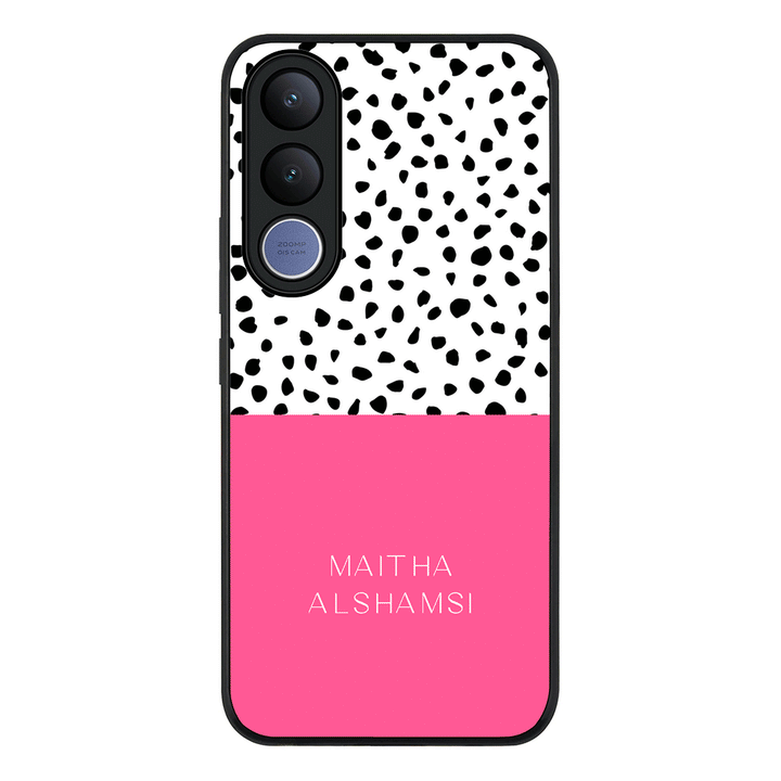 Personalized Text Colorful Spotted Dotted, Phone Case - Vivo