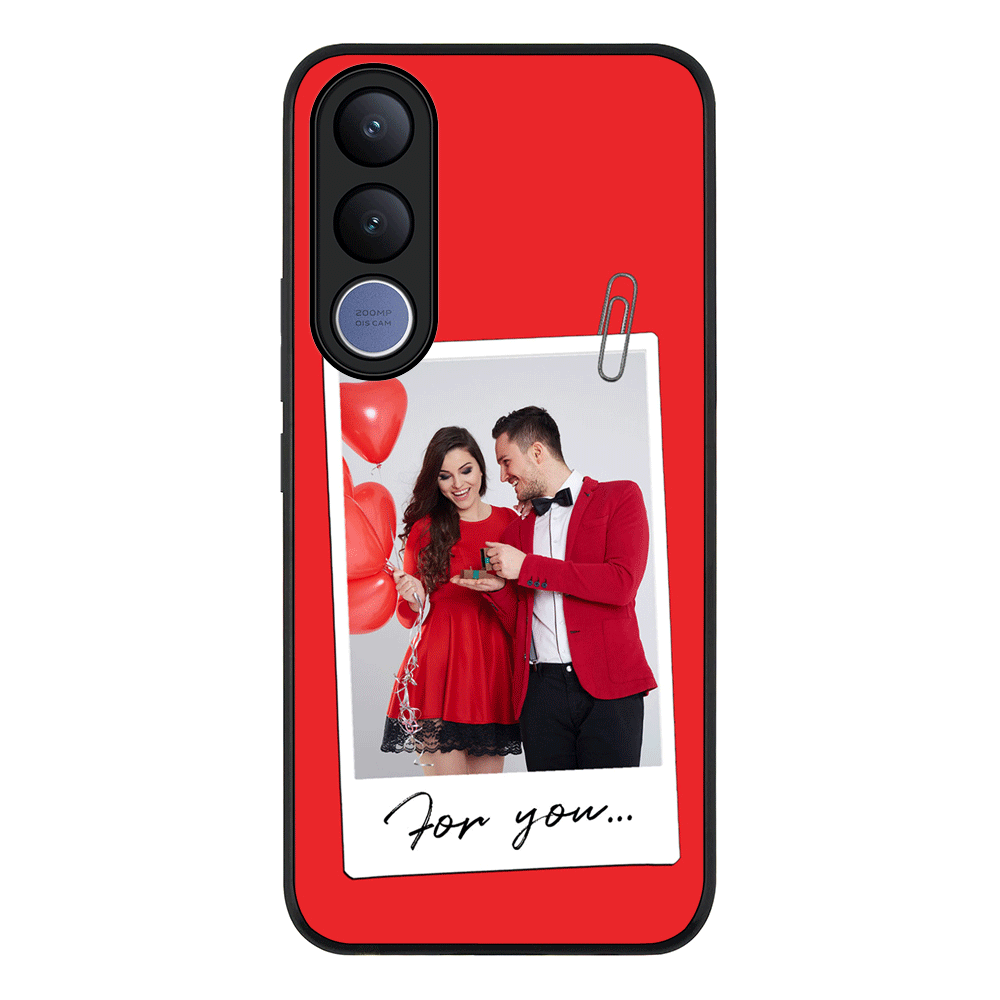 Personalized Polaroid Photo Valentine, Phone Case - Vivo