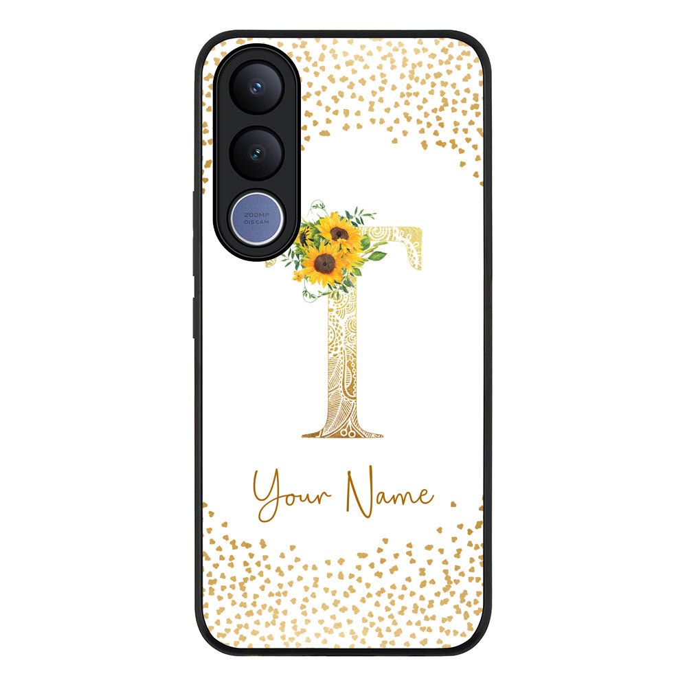Floral Mandala Initial Phone Case - Vivo