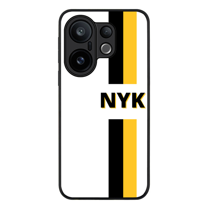 Custom Striped Monogram Phone Case - Vivo