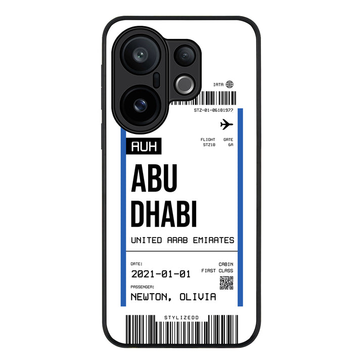 Custom Flight Boarding Pass Ticket Phone Case - Vivo