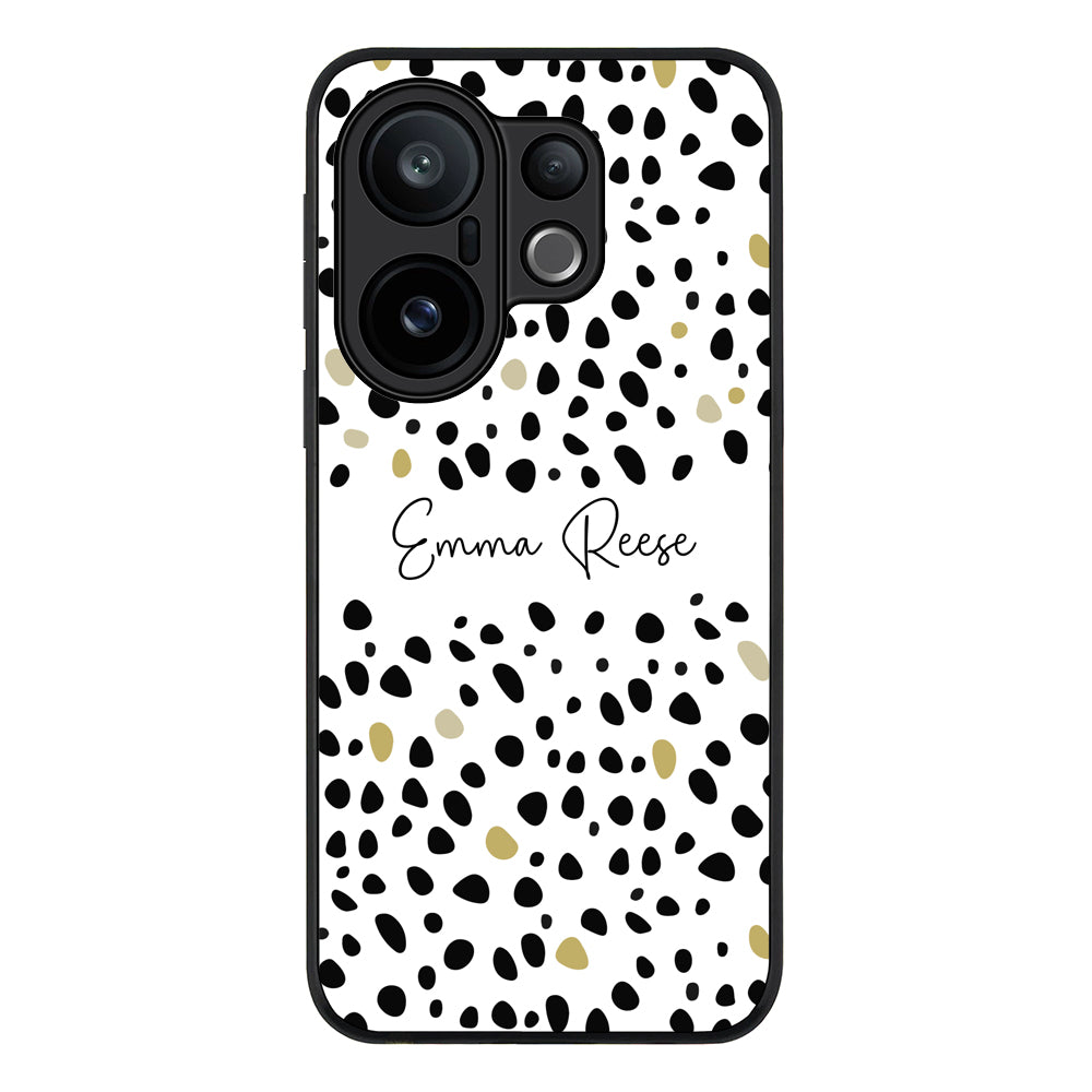 Pebble Multi Color Custom Text, My Name Phone Case - Vivo