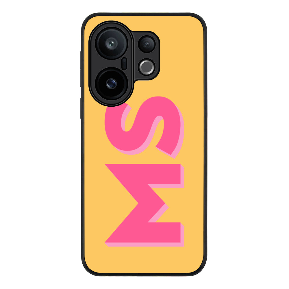 Personalized Monogram Initial 3D Shadow Text Phone Case - Vivo