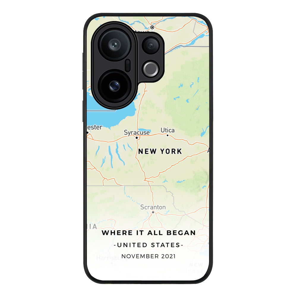 Personalized map, Phone Case - Vivo