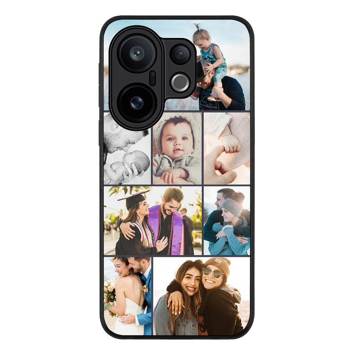 Personalised Photo Collage Grid Phone Case - Vivo