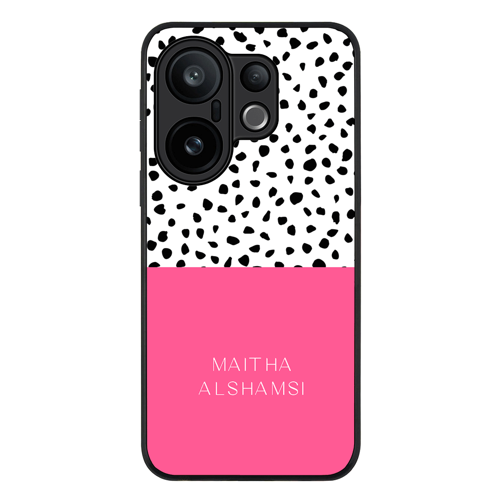 Personalized Text Colorful Spotted Dotted, Phone Case - Vivo