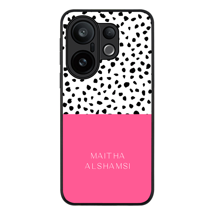 Personalized Text Colorful Spotted Dotted, Phone Case - Vivo