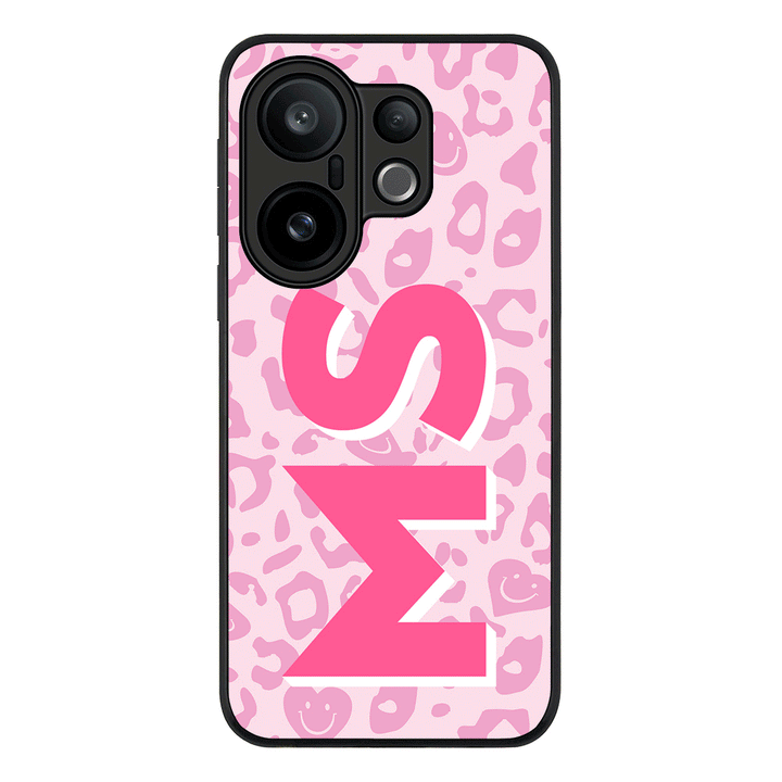 Custom Monogram Initial 3D Shadow Text Seamless Pattern, Phone Case - Vivo