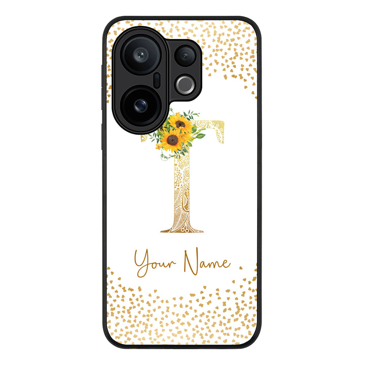 Floral Mandala Initial Phone Case - Vivo