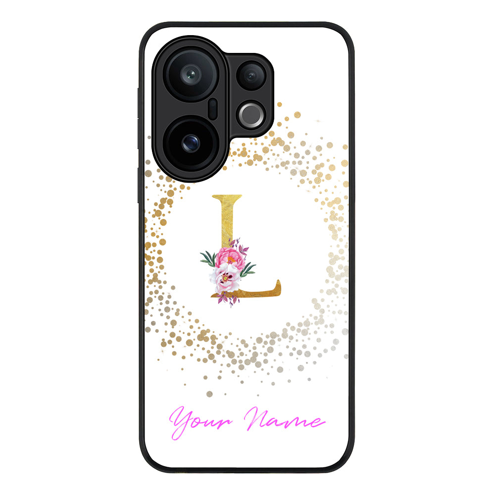 Floral Initial Phone Case - Vivo