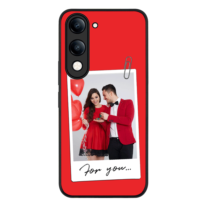 Personalized Polaroid Photo Valentine, Phone Case - Vivo