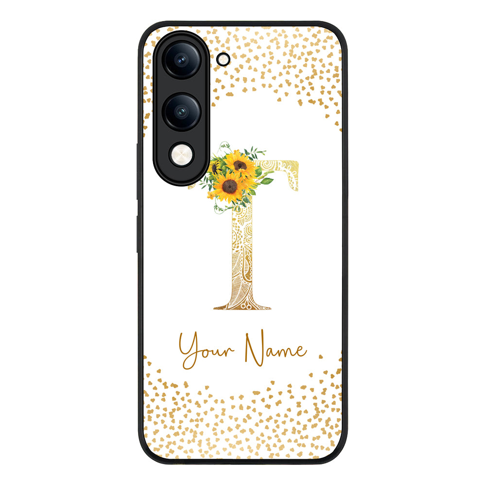 Floral Mandala Initial Phone Case - Vivo