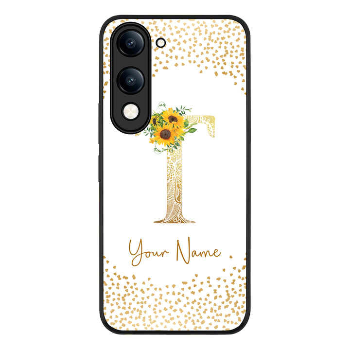 Floral Mandala Initial Phone Case - Vivo