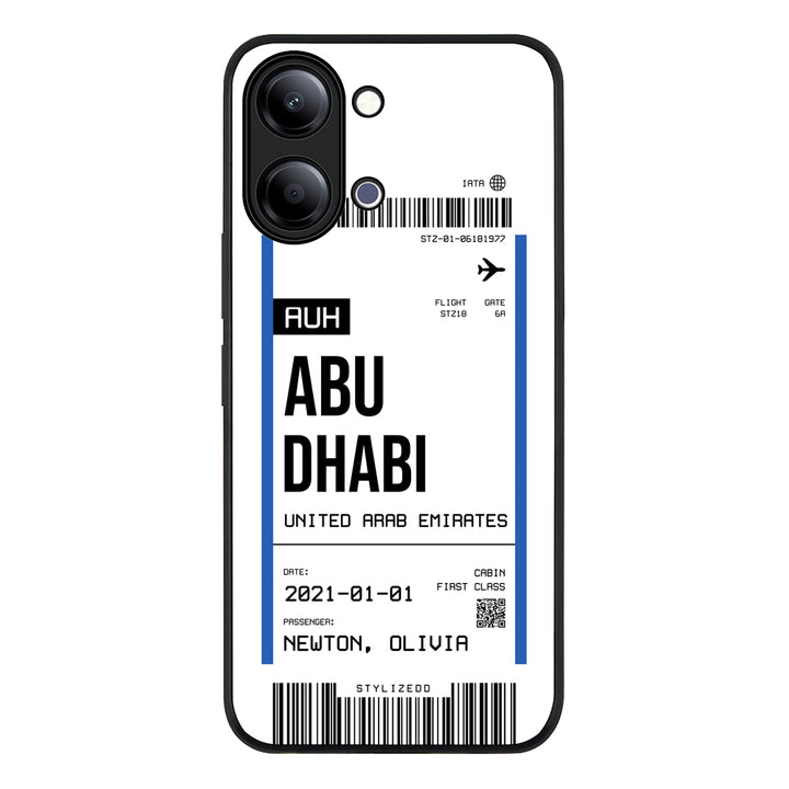 Custom Flight Boarding Pass Ticket Phone Case - Vivo