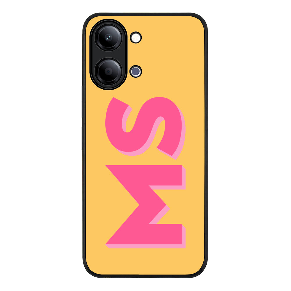 Personalized Monogram Initial 3D Shadow Text Phone Case - Vivo