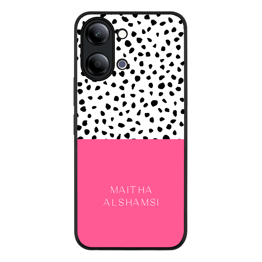 Personalized Text Colorful Spotted Dotted, Phone Case - Vivo