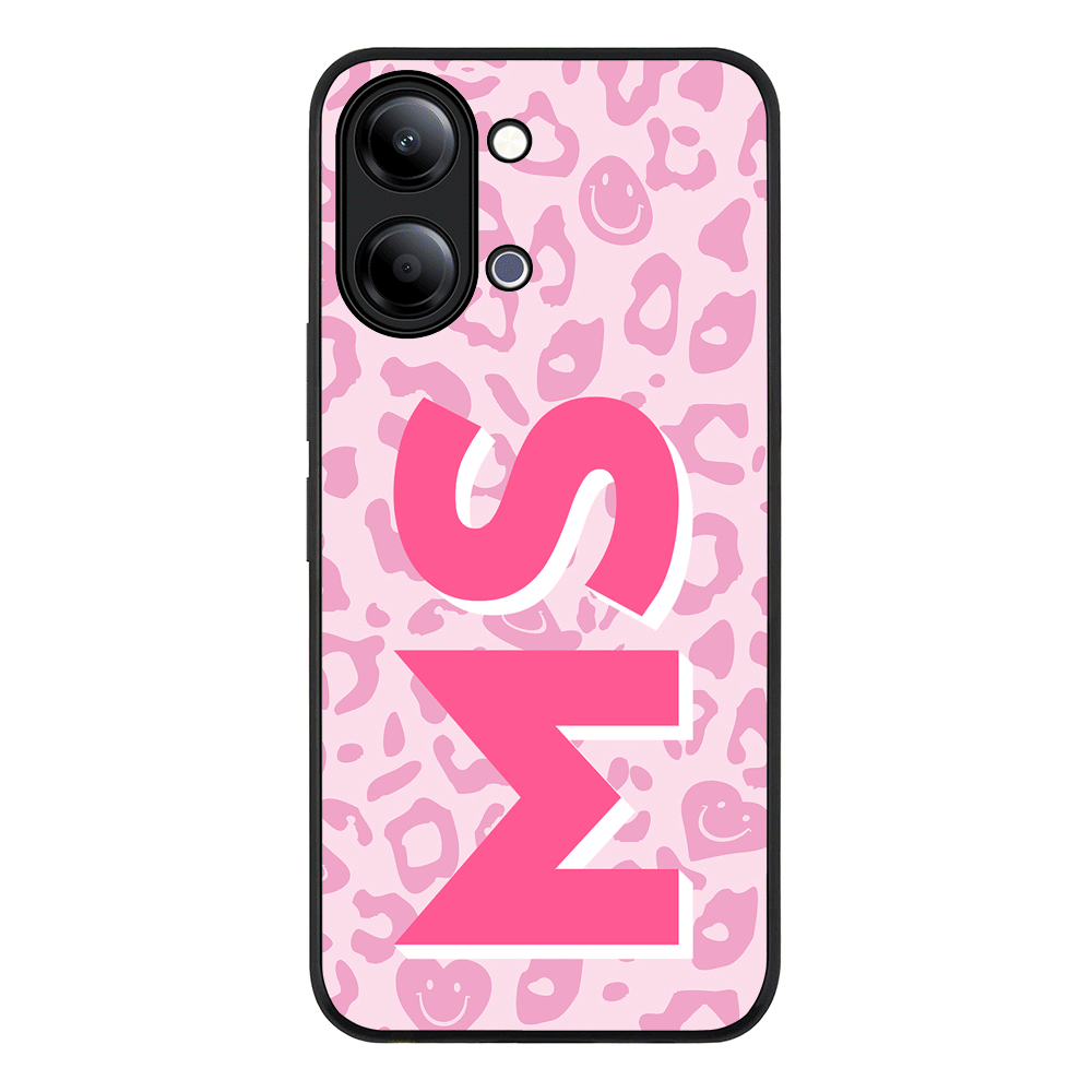 Custom Monogram Initial 3D Shadow Text Seamless Pattern, Phone Case - Vivo
