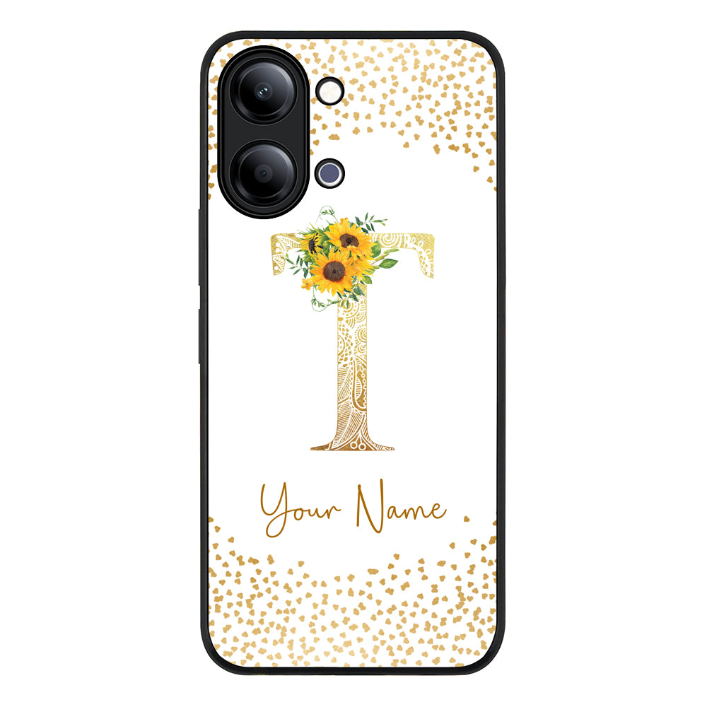 Floral Mandala Initial Phone Case - Vivo
