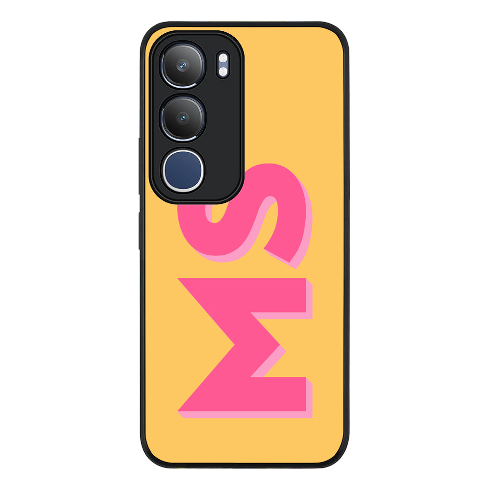 Personalized Monogram Initial 3D Shadow Text Phone Case - Vivo