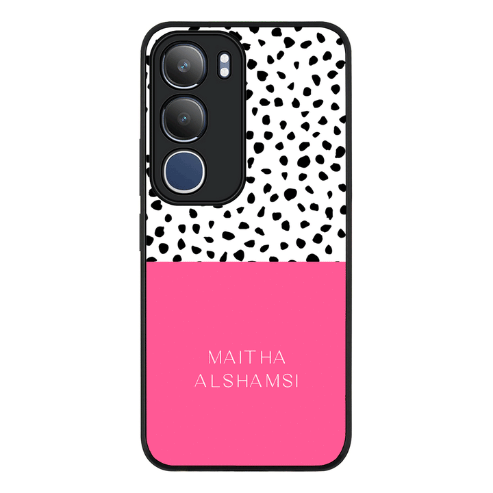 Personalized Text Colorful Spotted Dotted, Phone Case - Vivo