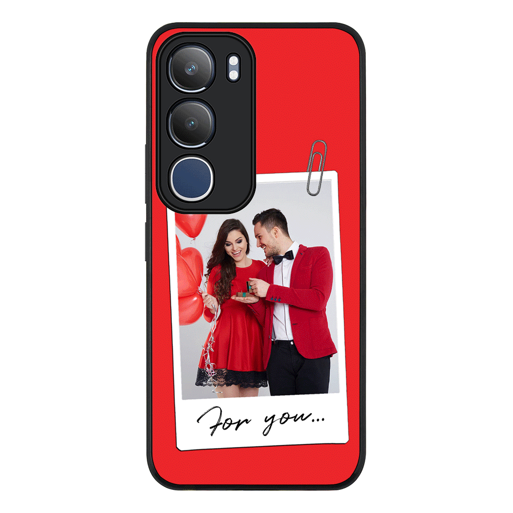 Personalized Polaroid Photo Valentine, Phone Case - Vivo