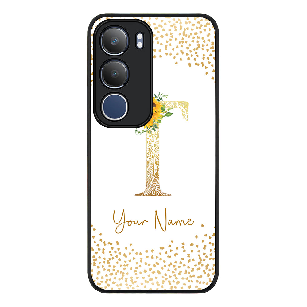 Floral Mandala Initial Phone Case - Vivo