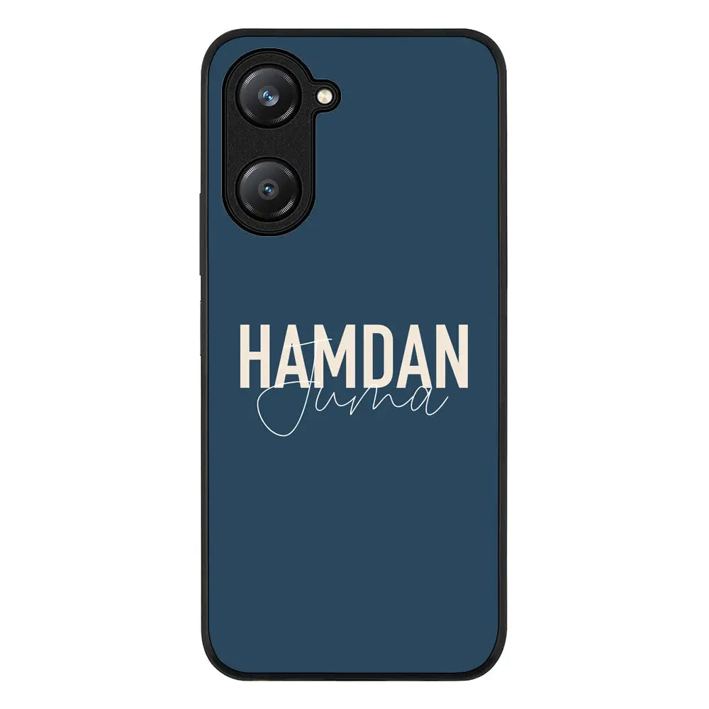 Vivo Y28s 5G / Y18 4G / Y03 4G / Rugged Black Personalized Name Horizontal, Phone Case - Vivo - Stylizedd.com