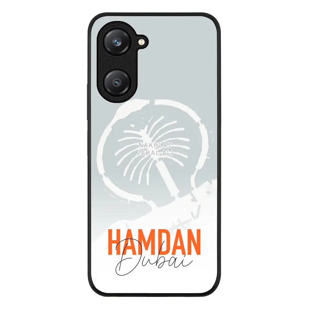 Vivo Y28s 5G / Y18 4G / Y03 4G / Rugged Black Personalized Location Map & Name, Phone Case - Vivo - Stylizedd.com