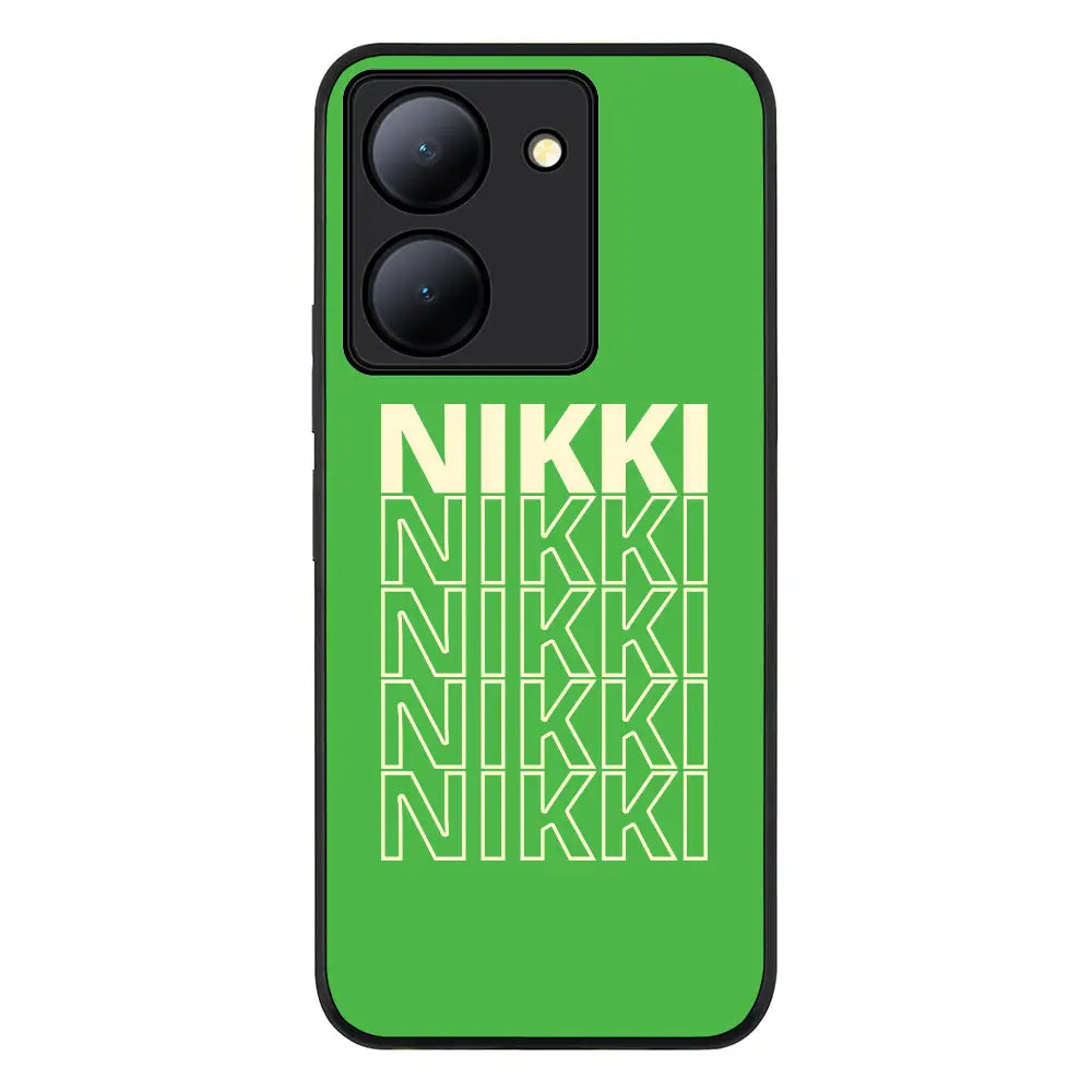 Vivo Y36 / Vivo Y36 5G / Rugged Black Repeated Monogram Phone Case - Vivo - Stylizedd.com