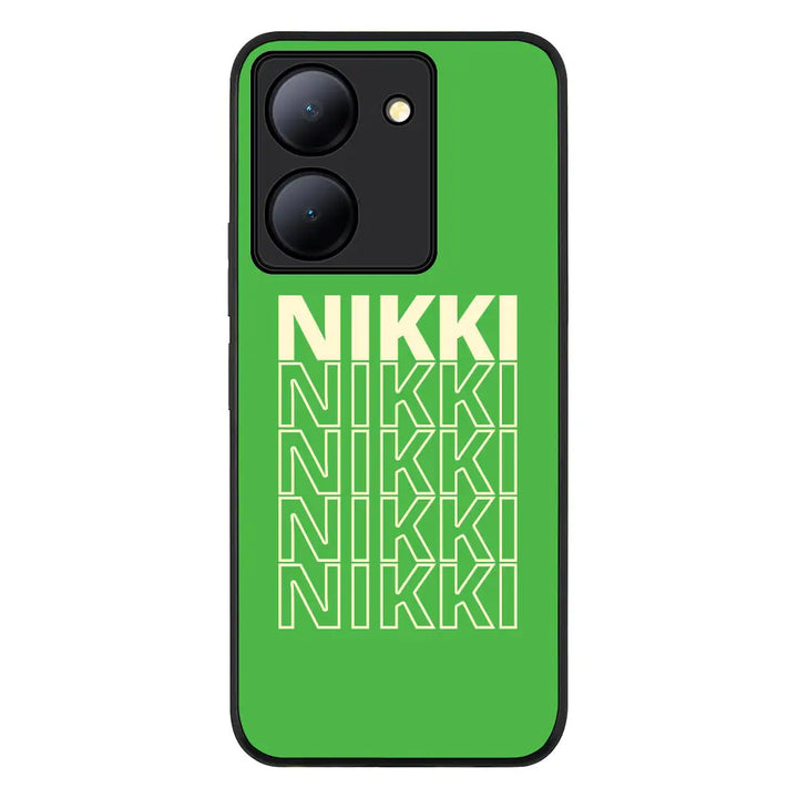 Vivo Y36 / Vivo Y36 5G / Rugged Black Repeated Monogram Phone Case - Vivo - Stylizedd.com
