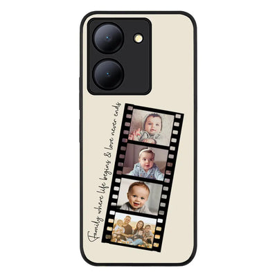 Vivo Y36 / Vivo Y36 5G / Rugged Black Custom Film Strips Personalised Movie Strip, Phone Case - Vivo - Stylizedd.com