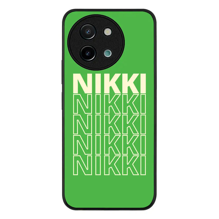 Vivo Y38 / Y58 / Y200i / T3x / Rugged Black Repeated Monogram Phone Case - Vivo - Stylizedd.com