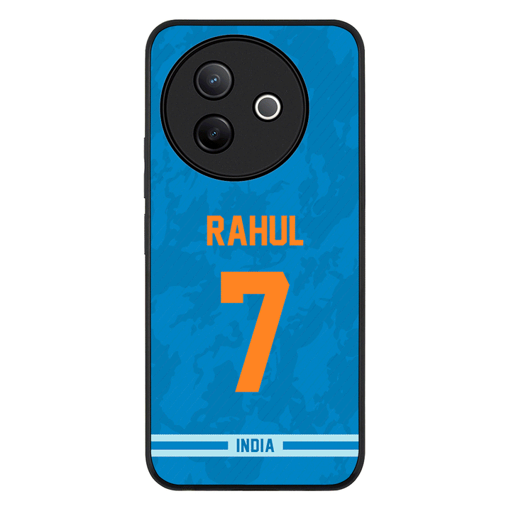 Personalized Cricket Jersey Phone Case Custom Name & Number - Vivo - Y39 5G / Y300i / Rugged Black