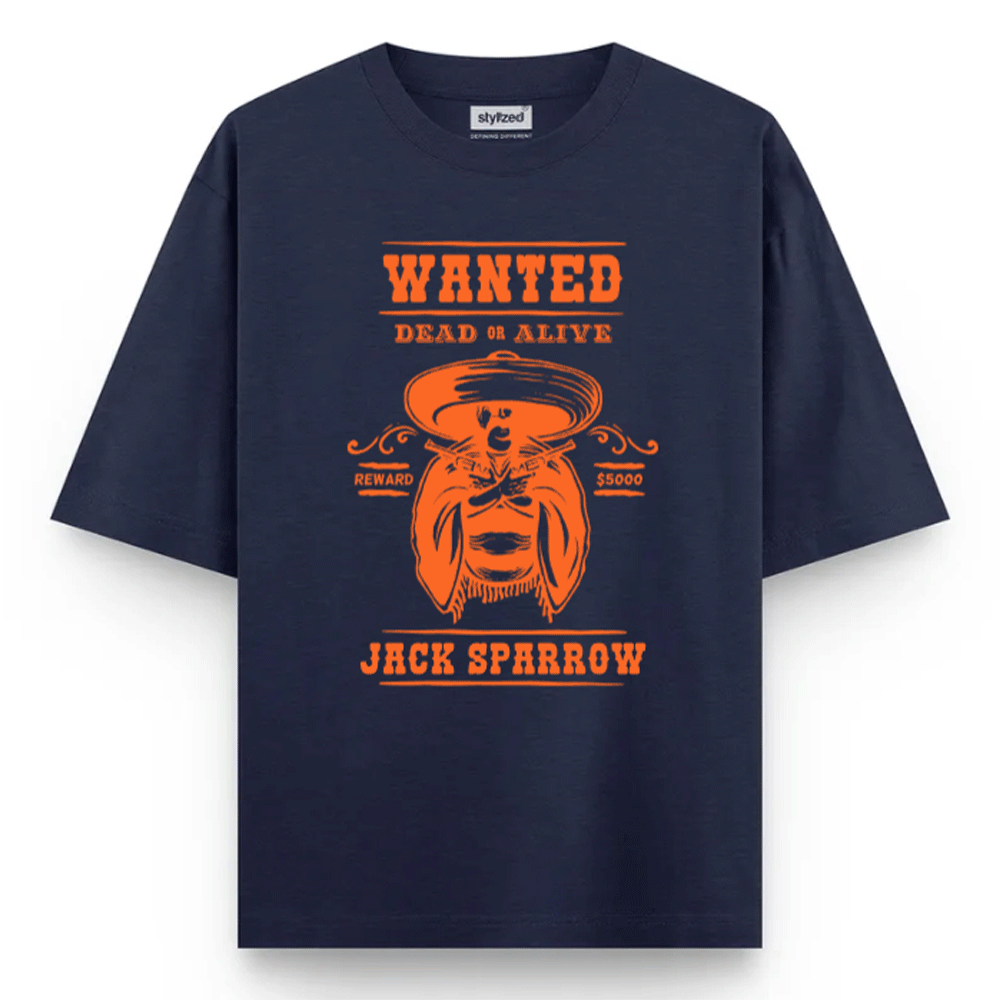 Custom Wanted Western T-shirt - Oversize - T-Shirt
