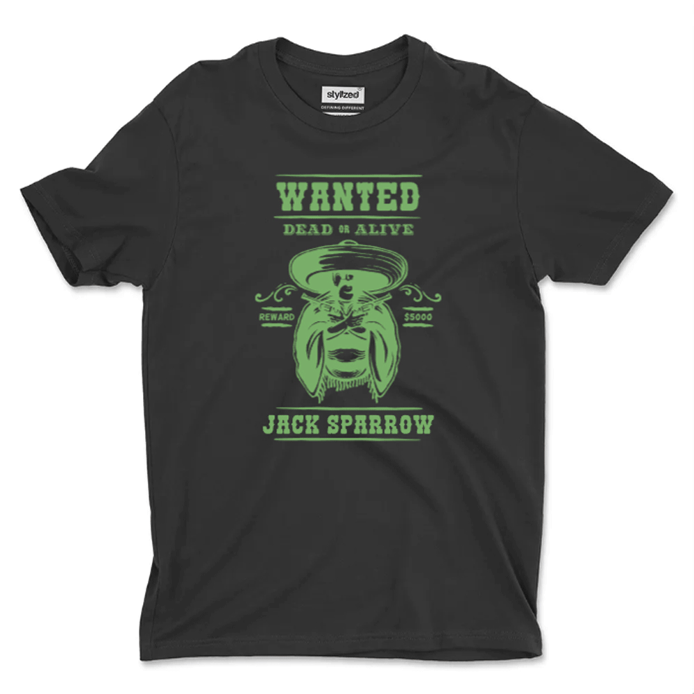 Custom Wanted Western T - shirt - Classic - Black / XS - T - Shirt