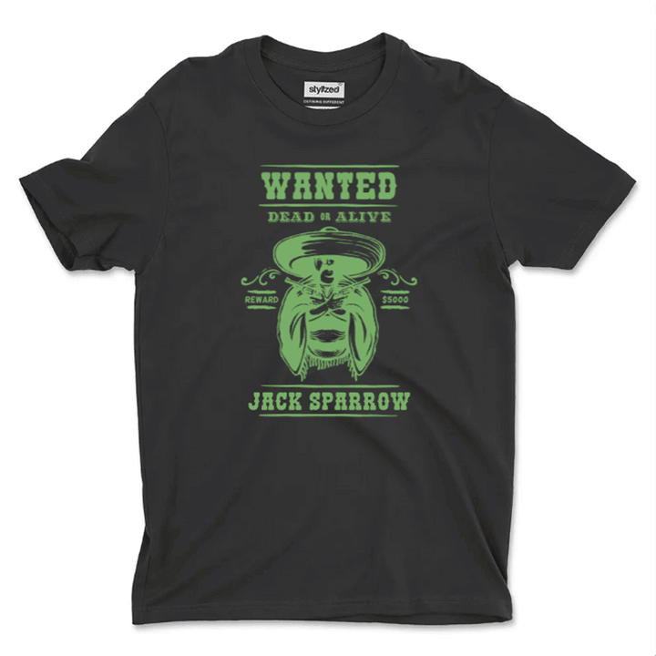 Custom Wanted Western T - shirt - Classic - Black / XS - T - Shirt