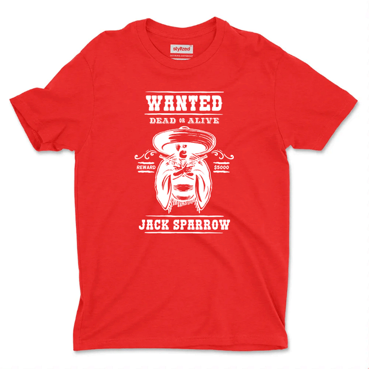 Custom Wanted Western T - shirt - Classic - Red / XS - T - Shirt
