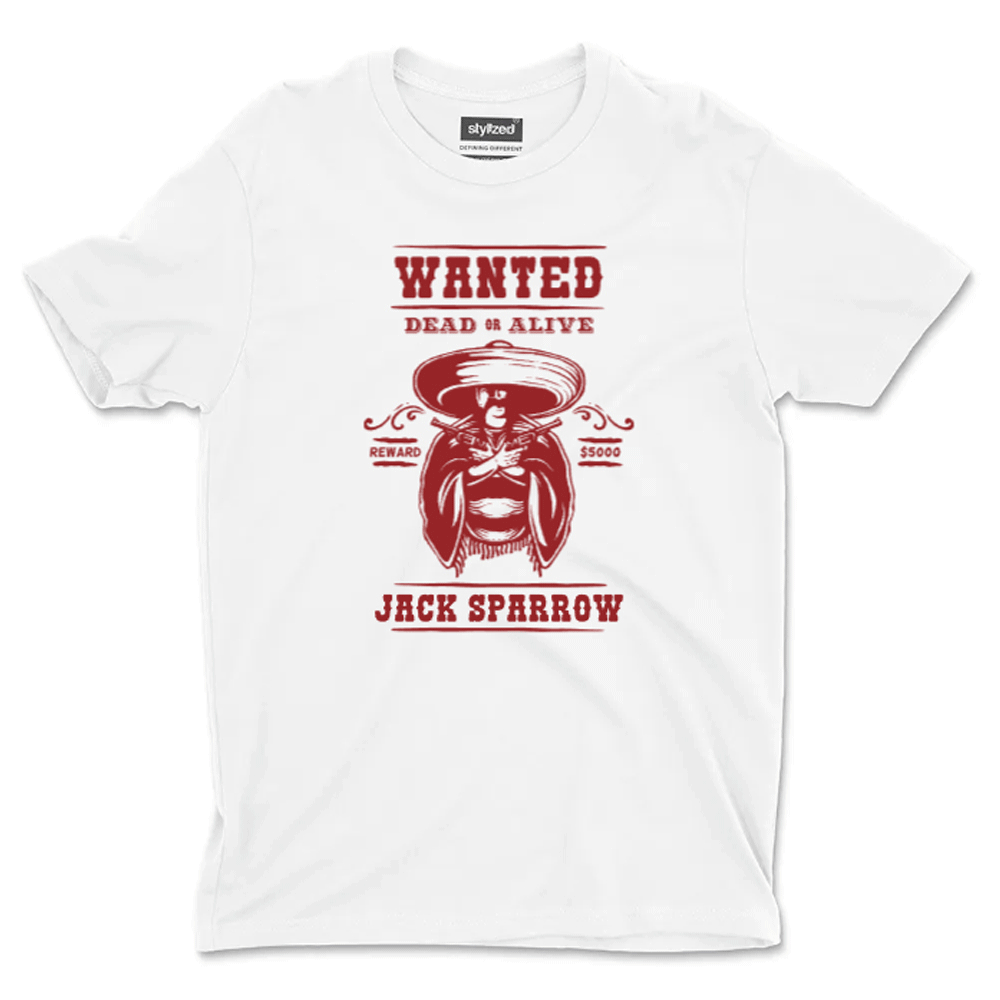 Custom Wanted Western T - shirt - Classic - White / XS - T - Shirt