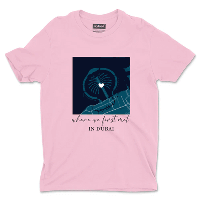 Custom Where We Met T - shirt - Classic - Pink / XS - T - Shirt