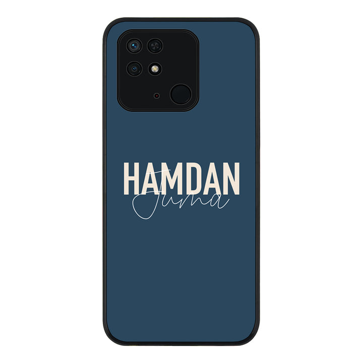 Redmi 10C 4G / Rugged Black Personalized Name Horizontal, Phone Case - Redmi - Stylizedd.com