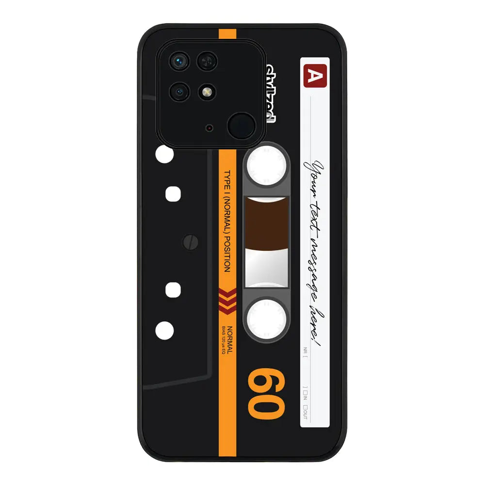 Redmi 10C 4G / Rugged Black Custom Retro Cassette Tape Phone Case - Redmi - Stylizedd.com