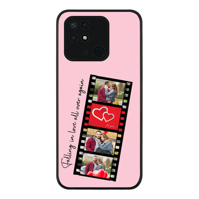 Redmi 10C 4G / Rugged Black Custom Valentine Photo Film Strips, Phone Case - Redmi - Stylizedd.com