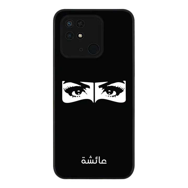 Redmi 10C 4G / Rugged Black Custom Name Niqabi Eye, Phone Casee - Redmi - Stylizedd.com