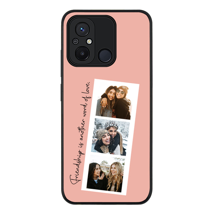 Redmi 12C 4G / Rugged Black Custom Photo Strip Polaroid Style, Phone Case - Redmi - Stylizedd.com