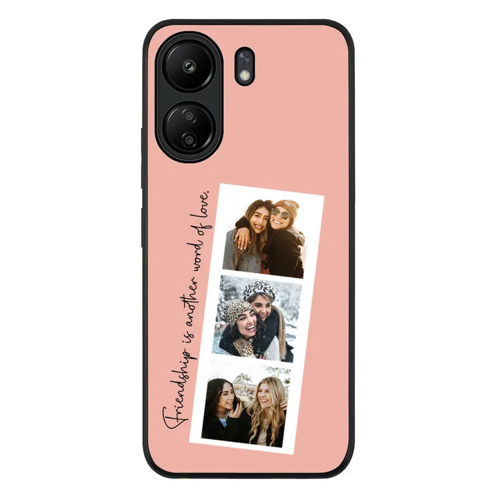 Redmi 13C 4G / Rugged Black Custom Photo Strip Polaroid Style, Phone Case - Redmi - Stylizedd.com