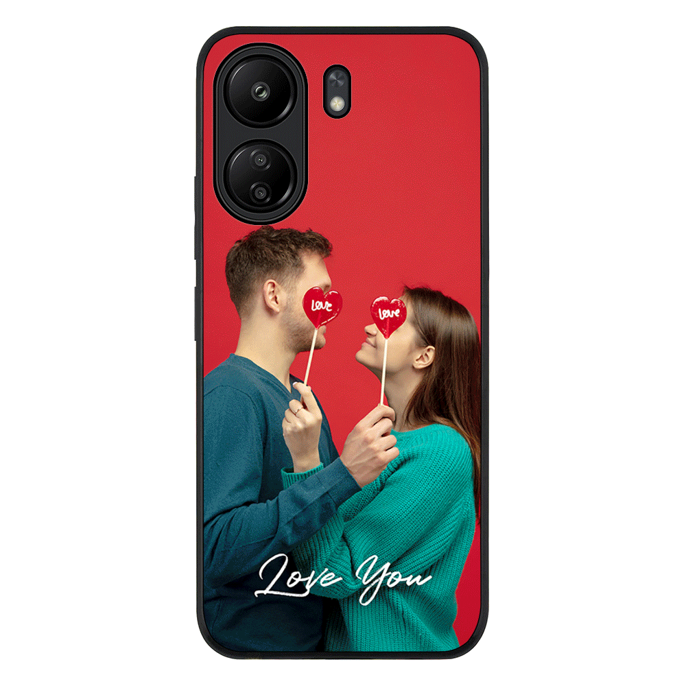 Redmi 13C 4G / Rugged Black Custom Photo Valentine, Phone Case - Redmi - Stylizedd.com