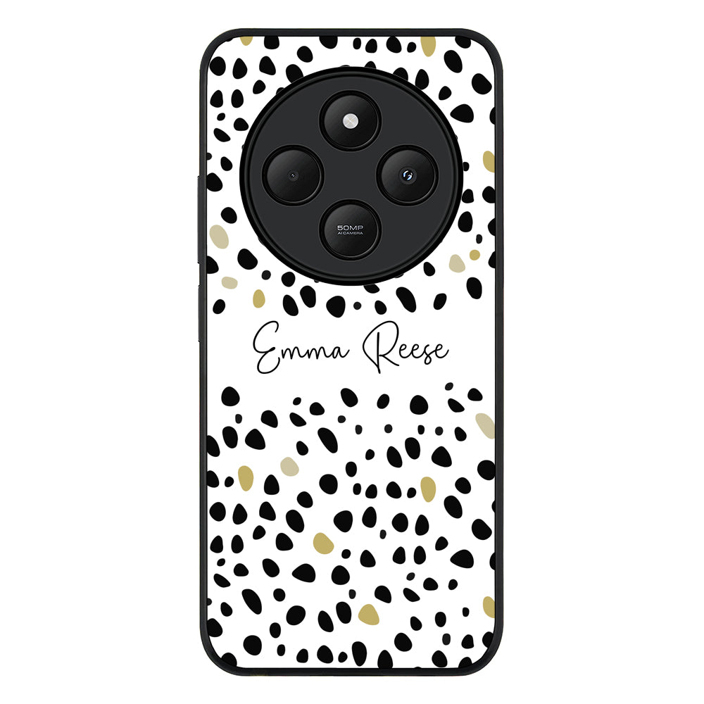 Redmi 14C / 14R / Rugged Black Pebble Multi Color Custom Text, My Name Phone Case - Redmi - Stylizedd.com