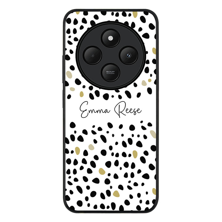 Redmi 14C / 14R / Rugged Black Pebble Multi Color Custom Text, My Name Phone Case - Redmi - Stylizedd.com